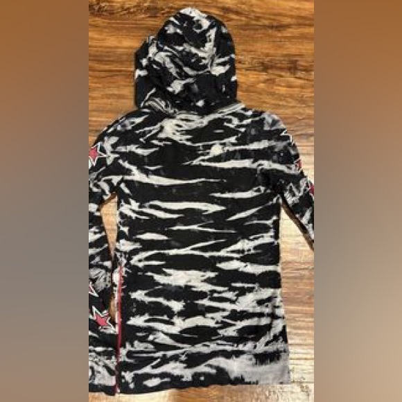 Sinful by Affliction detachable hood hoodie - Picture 2 of 2